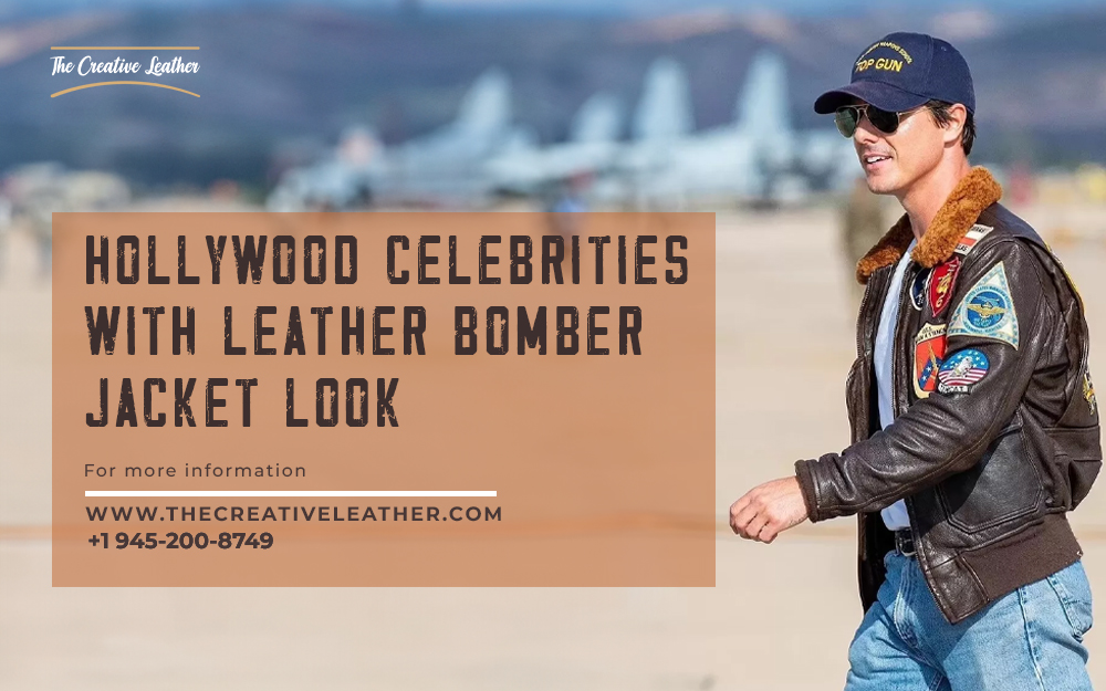 Leather Bomber Jacket Celebrity Style