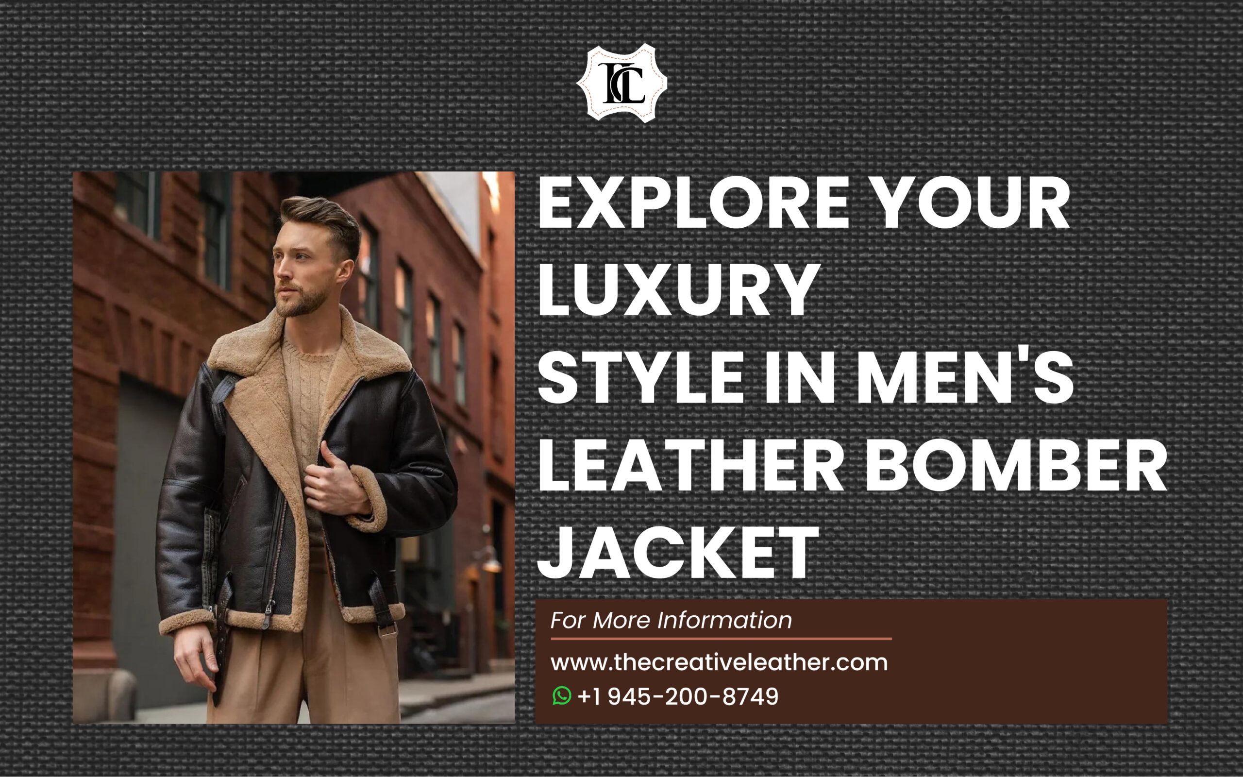 Explore Your luxury Style In Men's Leather Bomber Jacket